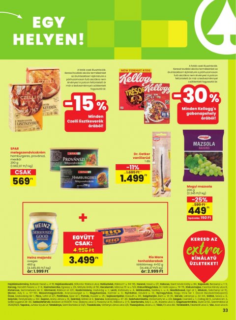 SPAR Extra akciós újság