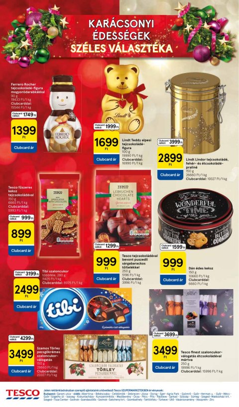TESCO Szupermarket akciós újság
