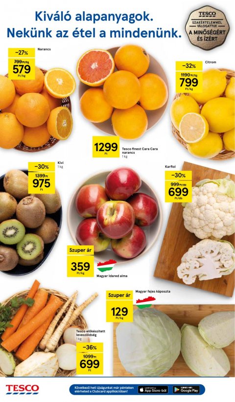 TESCO Hipermarket akciós újság