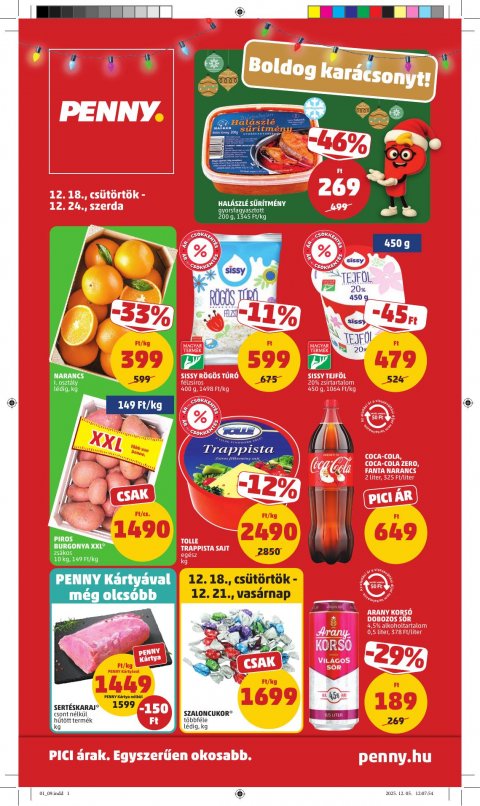 PENNY akciós újság od 18. 12. 2025 do 24. 12. 2025