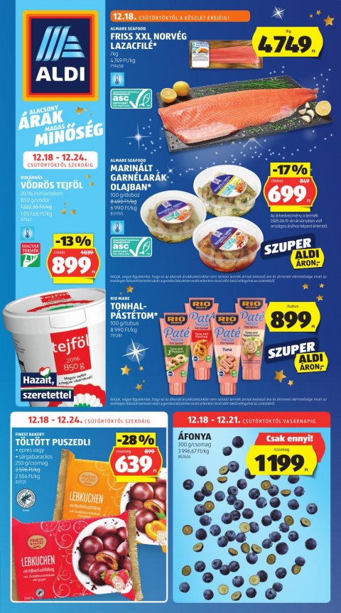ALDI akciós újság od 18. 12. 2025 do 24. 12. 2025