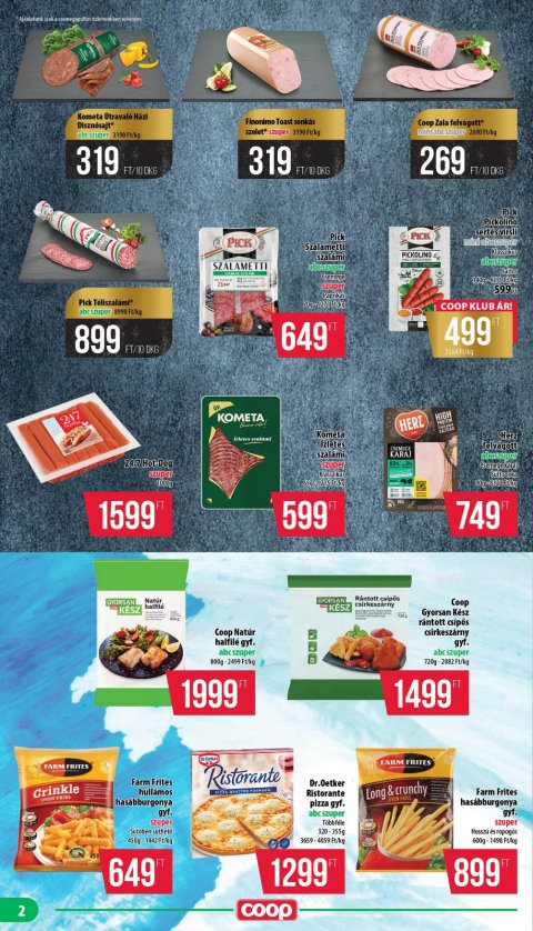 COOP Nyírzem akciós újság