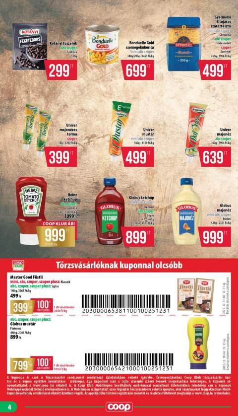 COOP Nyírzem akciós újság