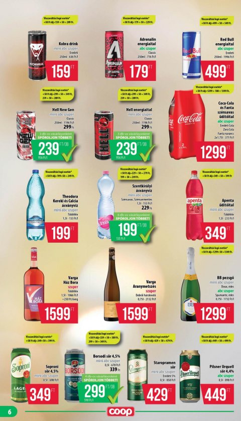 COOP Nyírzem akciós újság