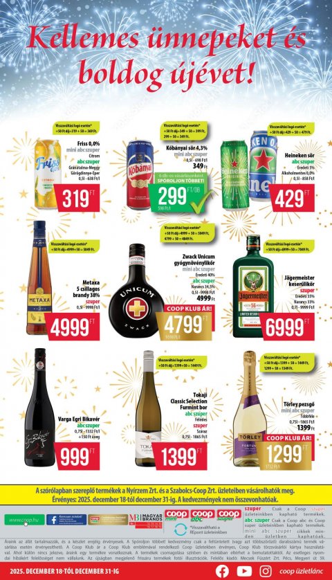 COOP Nyírzem akciós újság