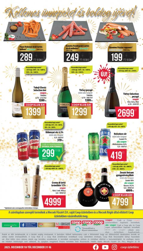COOP Mecsek akciós újság