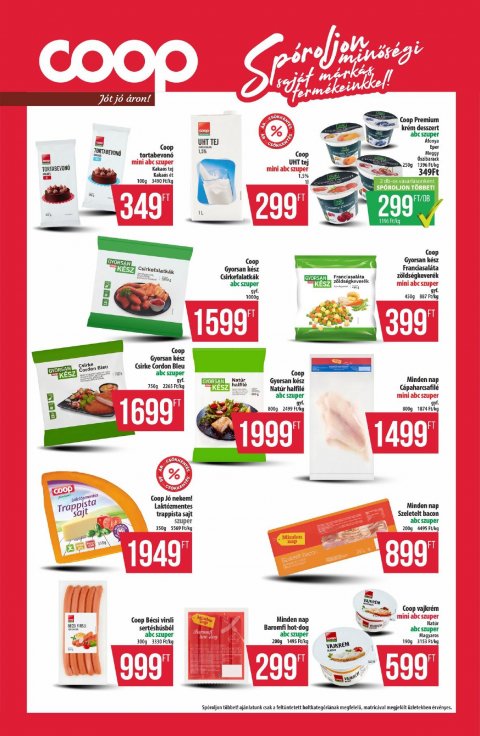 COOP Észak-Kelet akciós újság