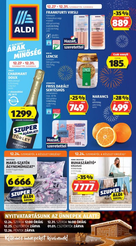 ALDI akciós újság od 24. 12. 2025 do 31. 12. 2025