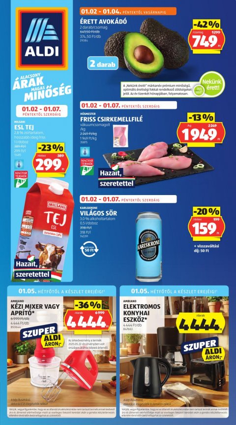 ALDI akciós újság od 2. 1. 2026 do 7. 1. 2026