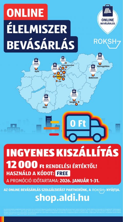 ALDI Középső sor akciós újság