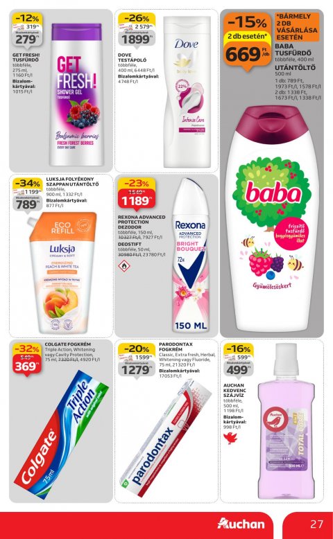 AUCHAN Hipermarket akciós újság