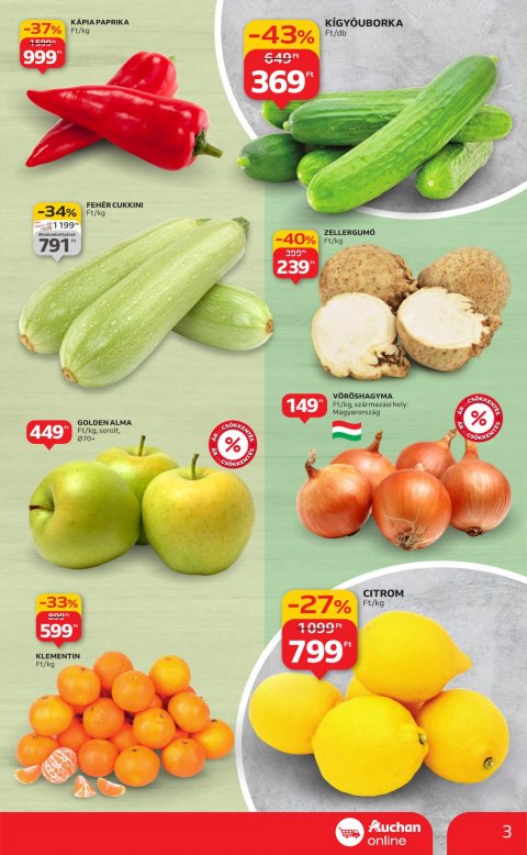 AUCHAN Szupermarket akciós újság
