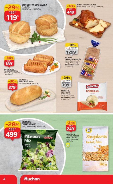 AUCHAN Szupermarket akciós újság