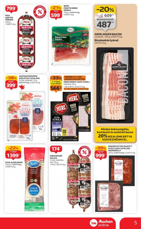 AUCHAN Szupermarket akciós újság