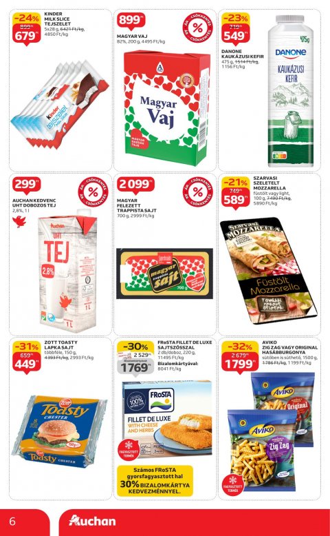 AUCHAN Szupermarket akciós újság