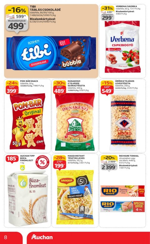AUCHAN Szupermarket akciós újság