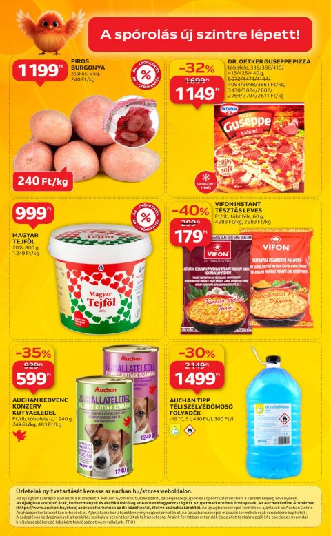 AUCHAN Szupermarket akciós újság