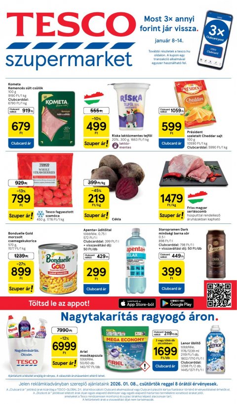 TESCO Hipermarket akciós újság od 8. 1. 2026 do 14. 1. 2026