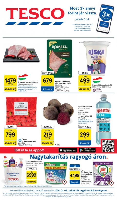 TESCO Szupermarket akciós újság od 8. 1. 2026 do 14. 1. 2026
