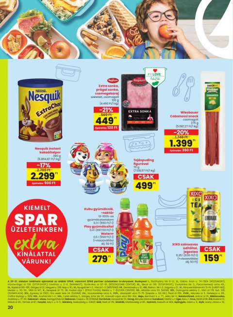SPAR Extra akciós újság od 8. 1. 2026 do 14. 1. 2026