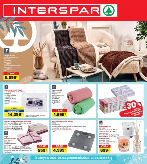 INTERSPAR Home akciós újság od 2. 1. 2026 do 14. 1. 2026
