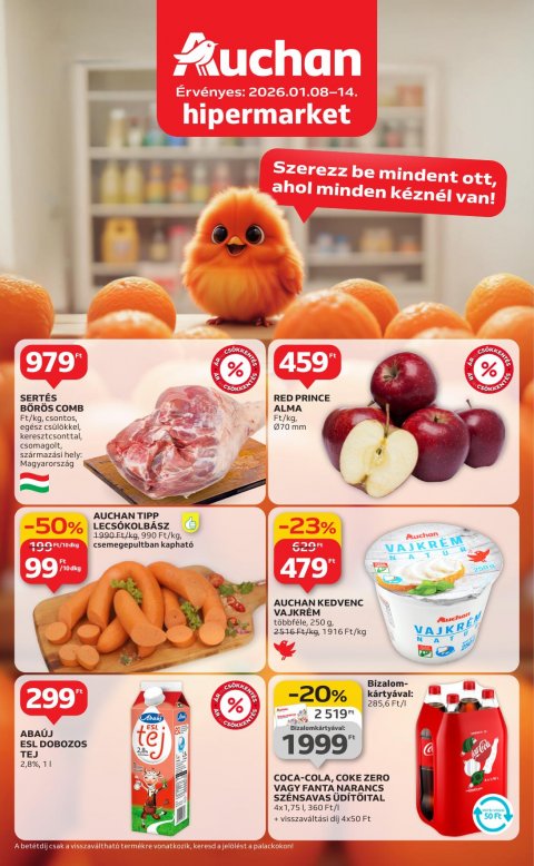 AUCHAN Hipermarket akciós újság od 8. 1. 2026 do 14. 1. 2026
