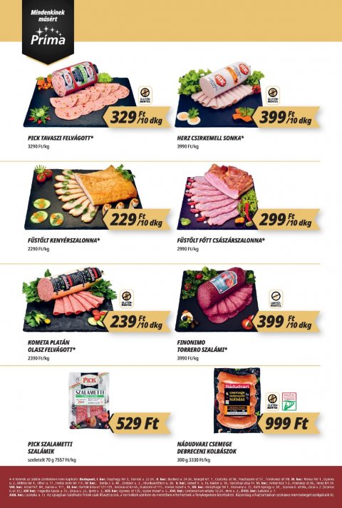 CBA Príma akciós újság