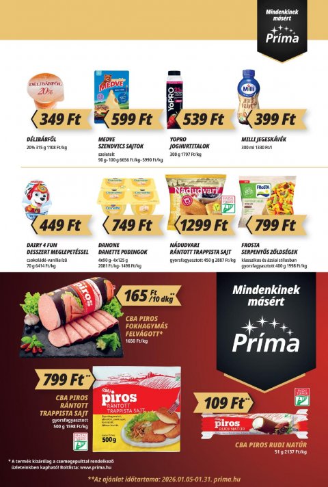 CBA Príma akciós újság