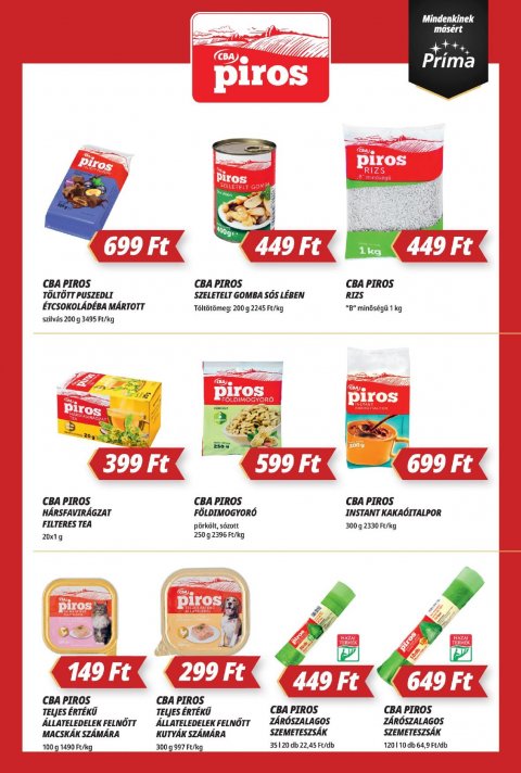 CBA Príma akciós újság