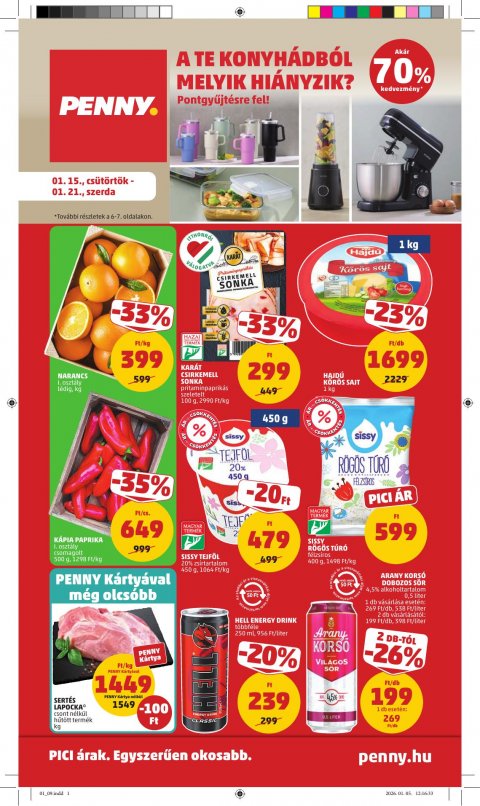 PENNY akciós újság od 15. 1. 2026 do 21. 1. 2026