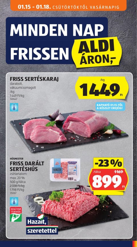 ALDI akciós újság