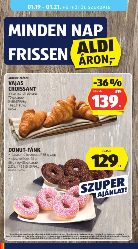 ALDI akciós újság
