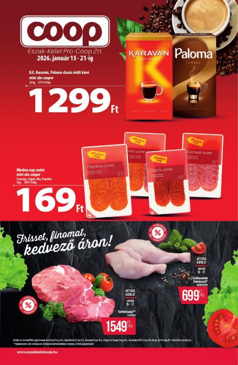 COOP Észak-Kelet akciós újság od 15. 1. 2026 do 21. 1. 2026