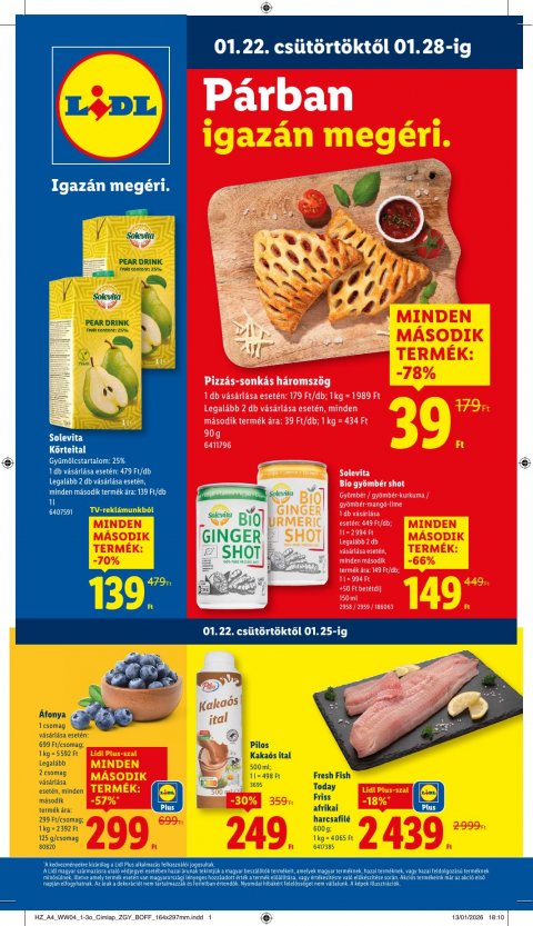 LIDL akciós újság od 22. 1. 2026 do 28. 1. 2026