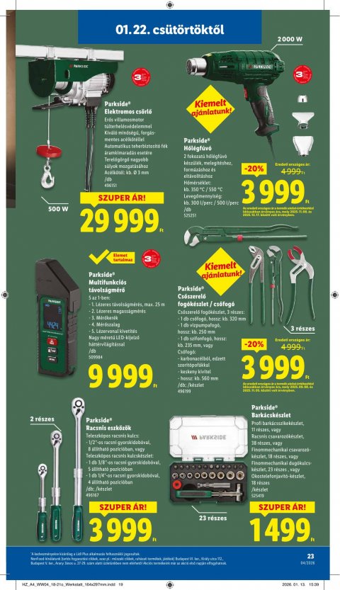 LIDL akciós újság