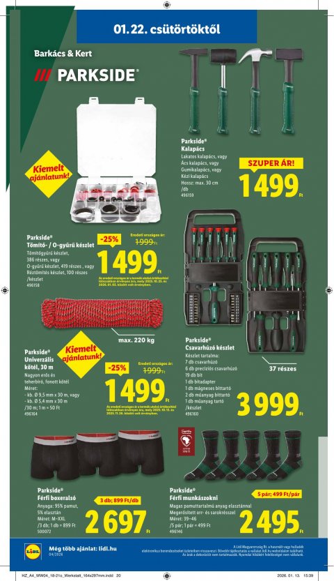 LIDL akciós újság