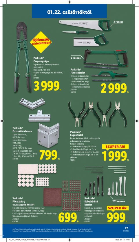 LIDL akciós újság