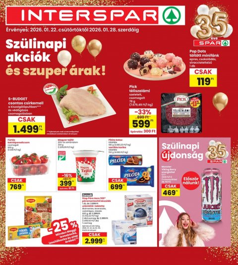 INTERSPAR akciós újság od 22. 1. 2026 do 28. 1. 2026