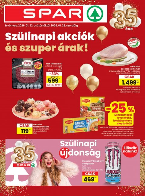 SPAR akciós újság od 22. 1. 2026 do 28. 1. 2026
