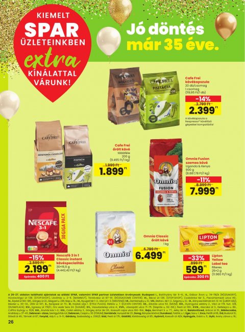 SPAR Extra akciós újság
