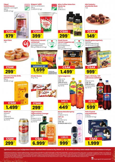 SPAR Market és City Spar akciós újság