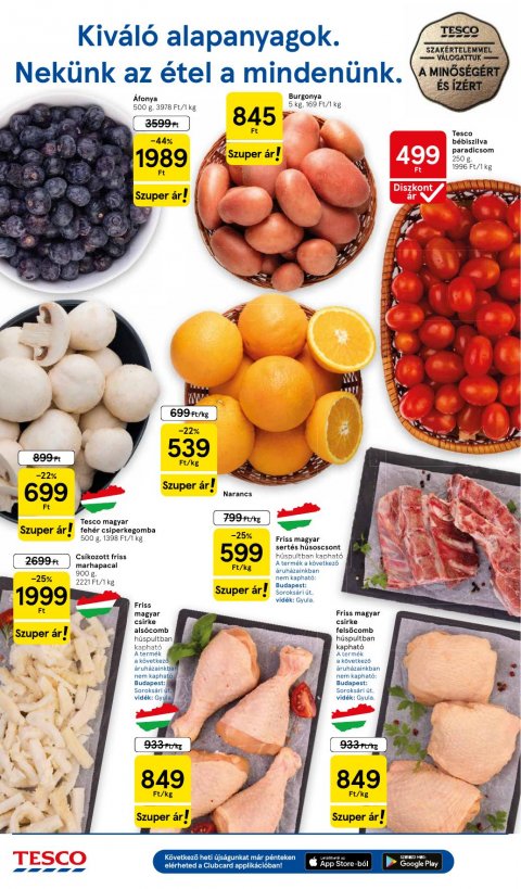 TESCO Hipermarket akciós újság