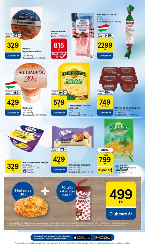 TESCO Szupermarket akciós újság