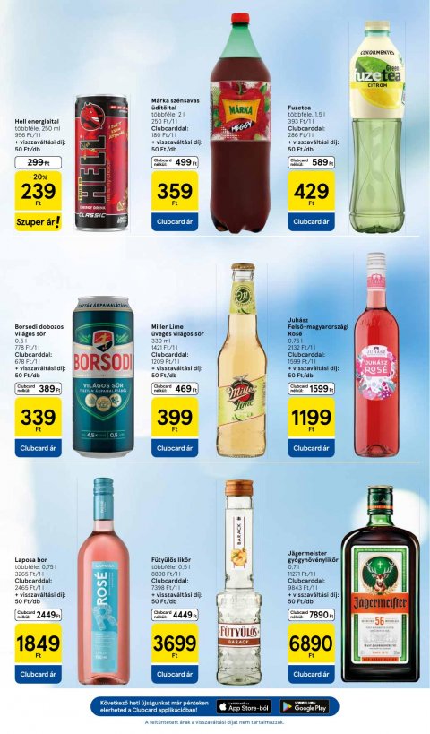 TESCO Szupermarket akciós újság