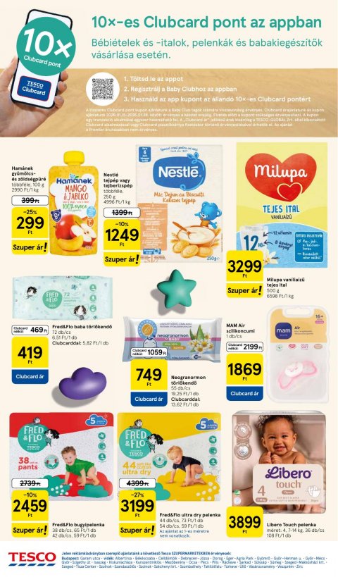 TESCO Szupermarket akciós újság