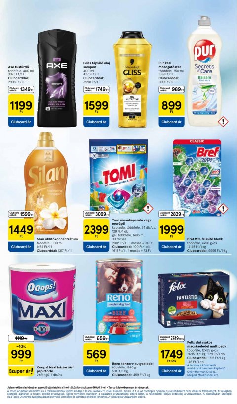 TESCO Szupermarket akciós újság