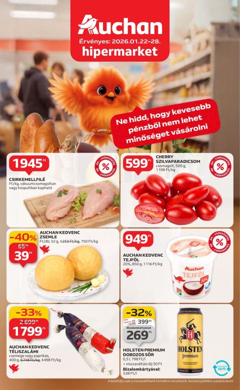 AUCHAN Hipermarket akciós újság od 22. 1. 2026 do 28. 1. 2026