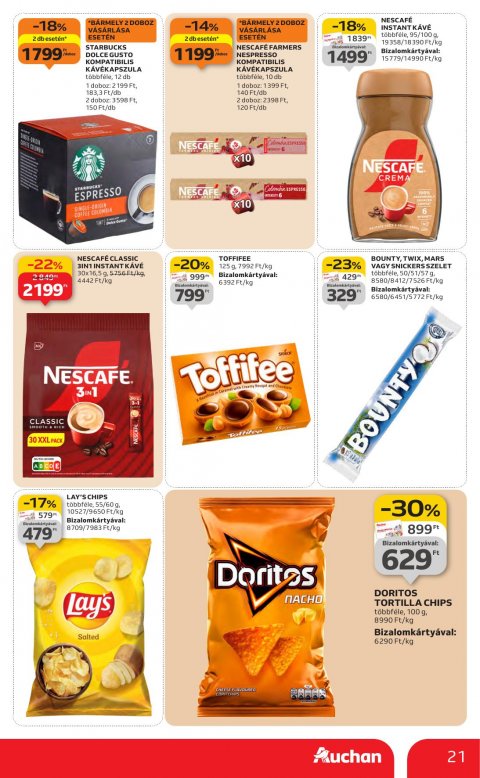 AUCHAN Hipermarket akciós újság