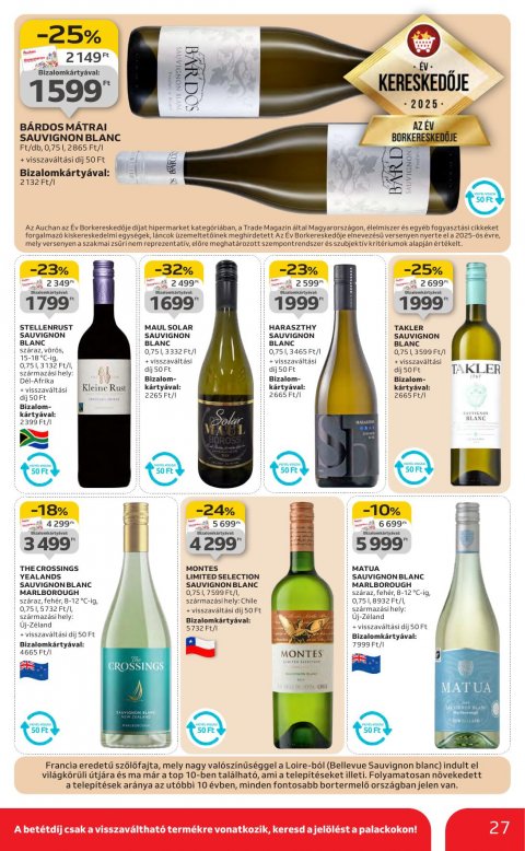 AUCHAN Hipermarket akciós újság