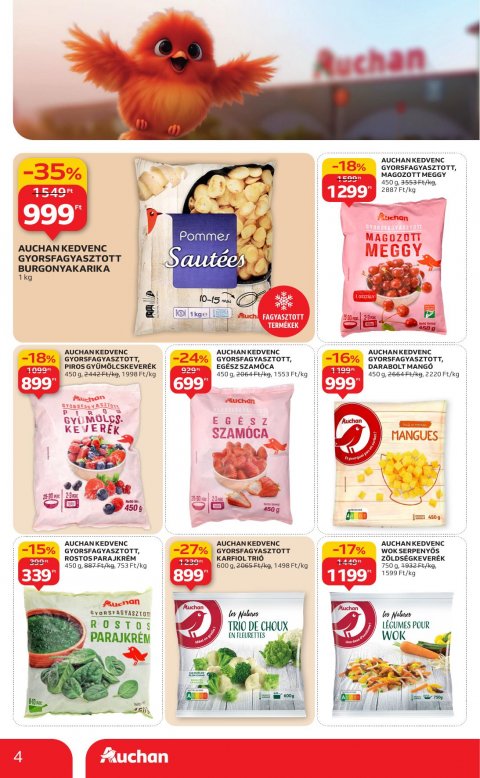 AUCHAN Hipermarket Saját márkás akciós újság